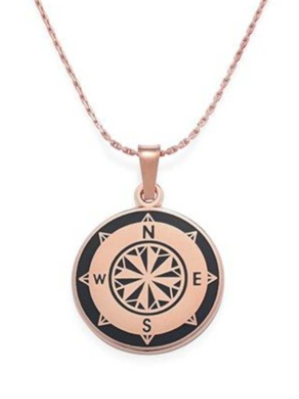 Alex & Ani Compass Necklace Rose Gold
